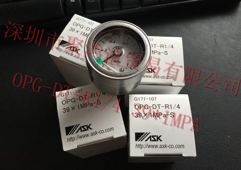 ASK 压力表 OPG-AT-R1/4-39x1MPa-S